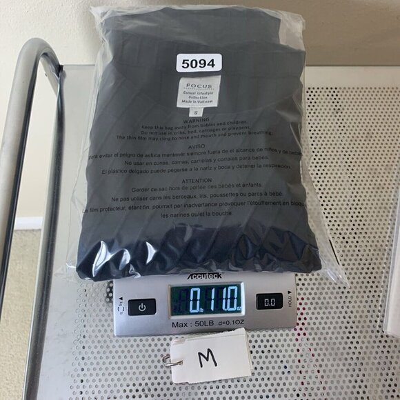 Focus Casual Life 3/4 Sleeve Tunic Top Black Knit Pocket Lagenlook Womens S - Picture 16 of 16